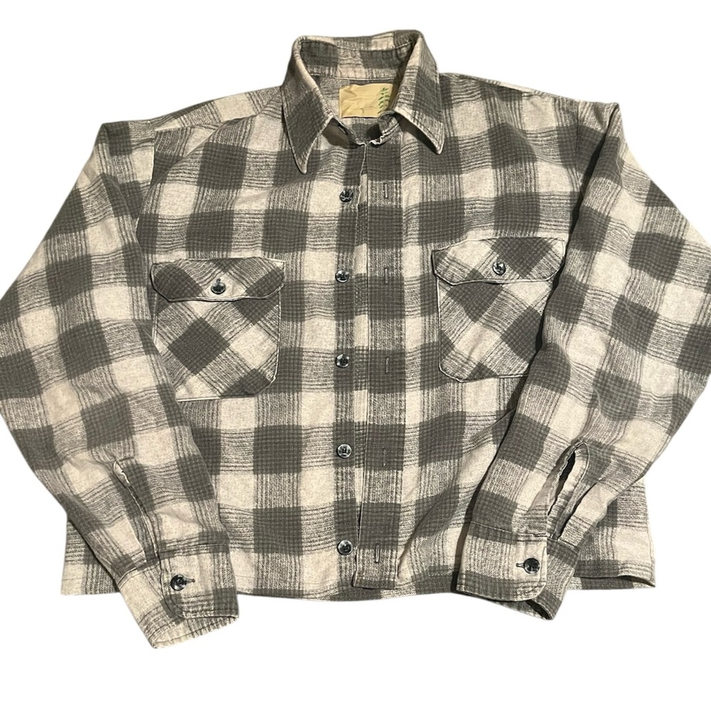 Plaid Button-Up Shirt